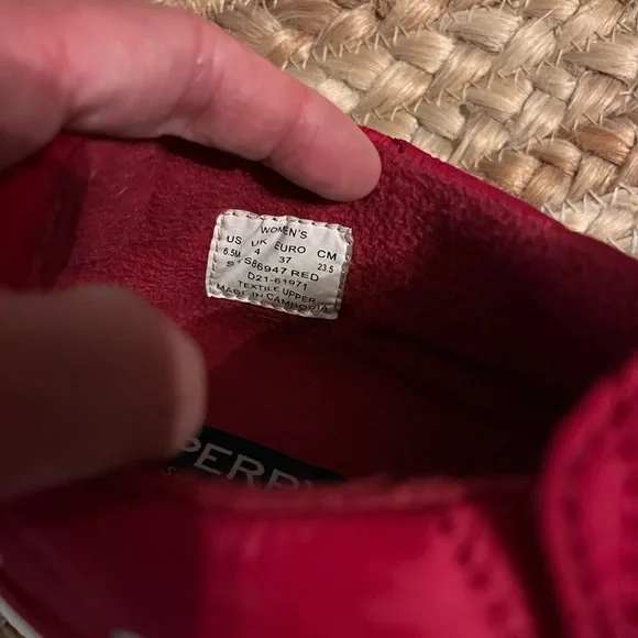 Sperry Women's Red Casual Shoes - Picture 4 of 4